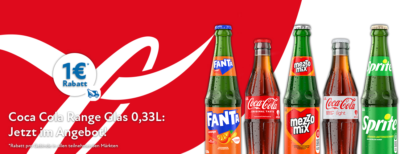 Coca Cola, Fanta, Mezzo und Sprite Rabattaktion 1 Euro - KW 38 und 39 in 2026